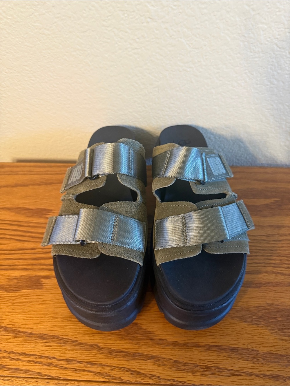 UGG Clem Suede Platform Sandals.
